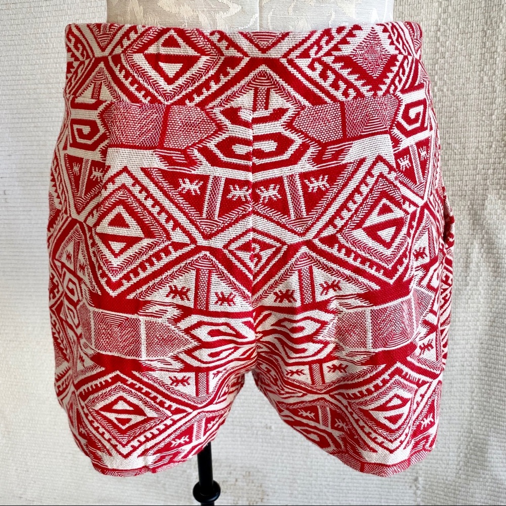 Revolve Line & Dot Aztec Print Southwestern Shorts - Picture 6 of 8